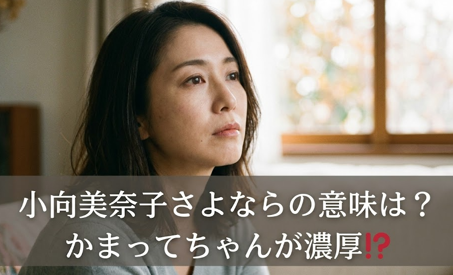 小向美奈子　さよなら　意味　どこ行く