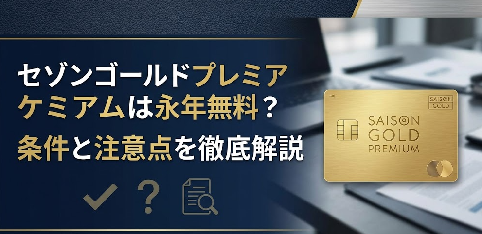 セゾンゴールドプレミアムは永年無料？条件と注意点を徹底解説