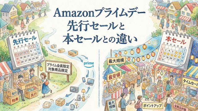 Amazonプライムデーで先行セール対象外の商品は安くなる？本セールとの違いを解説