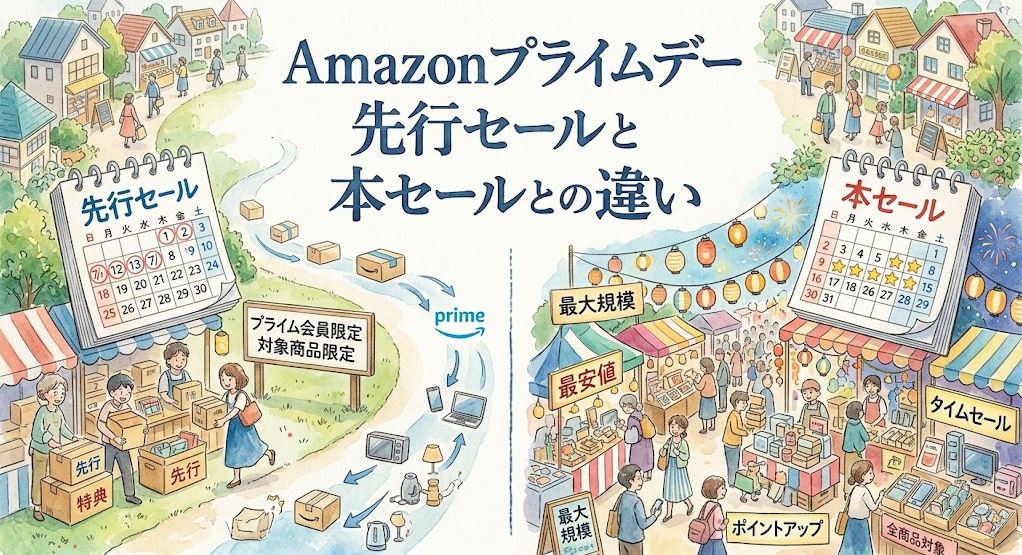 Amazonプライムデーで先行セール対象外の商品は安くなる？本セールとの違いを解説