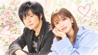 遊佐浩二と根本京里を色鉛筆風に描いたイラスト